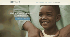 Desktop Screenshot of pioneersresearch.org